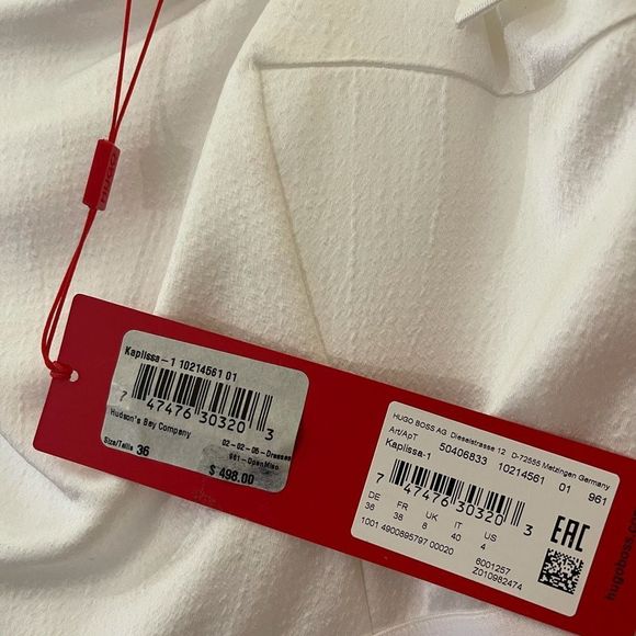 HUGO BOSS White Midi Dress - Picture 4 of 9